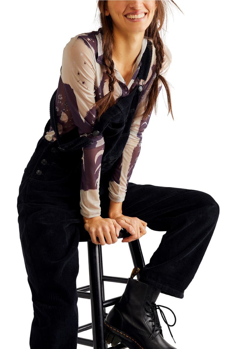 Free People Ziggy Corduroy Overalls, Alternate, color, 