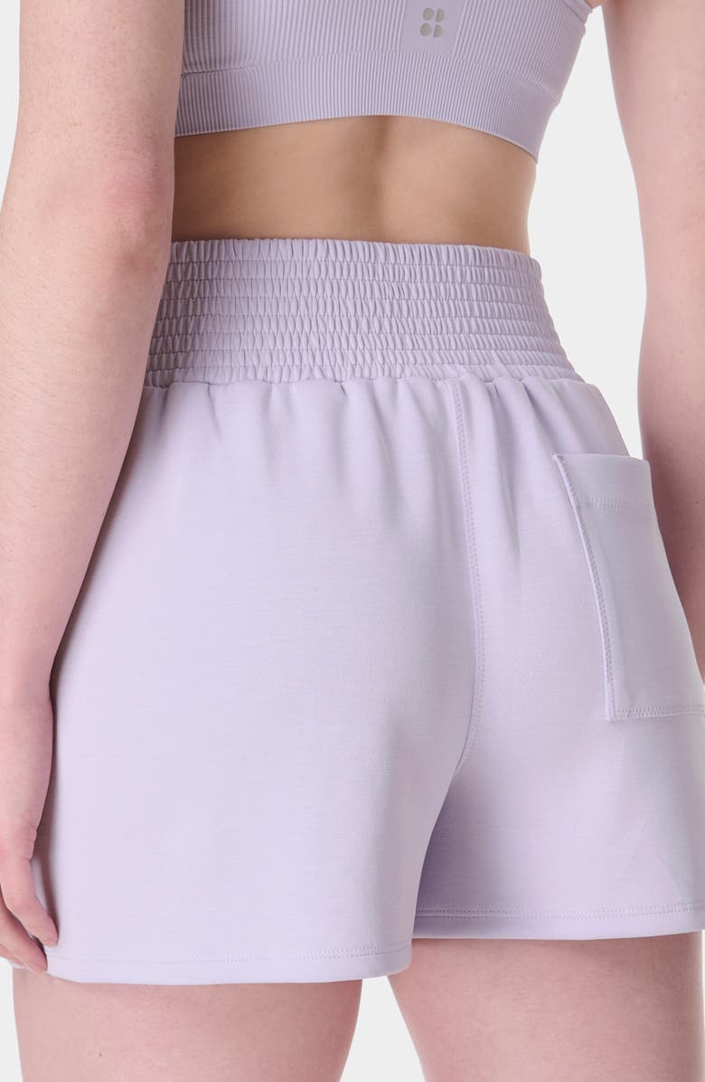 Sweaty Betty Sand Wash Cloud Weight Shorts, Alternate, color, Heather Purple