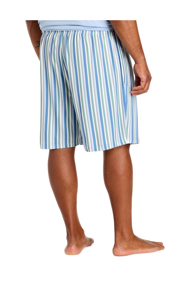 Harbor Bay by DXL Big & Tall Performance Striped Lounge Shorts, Alternate, color, Multi