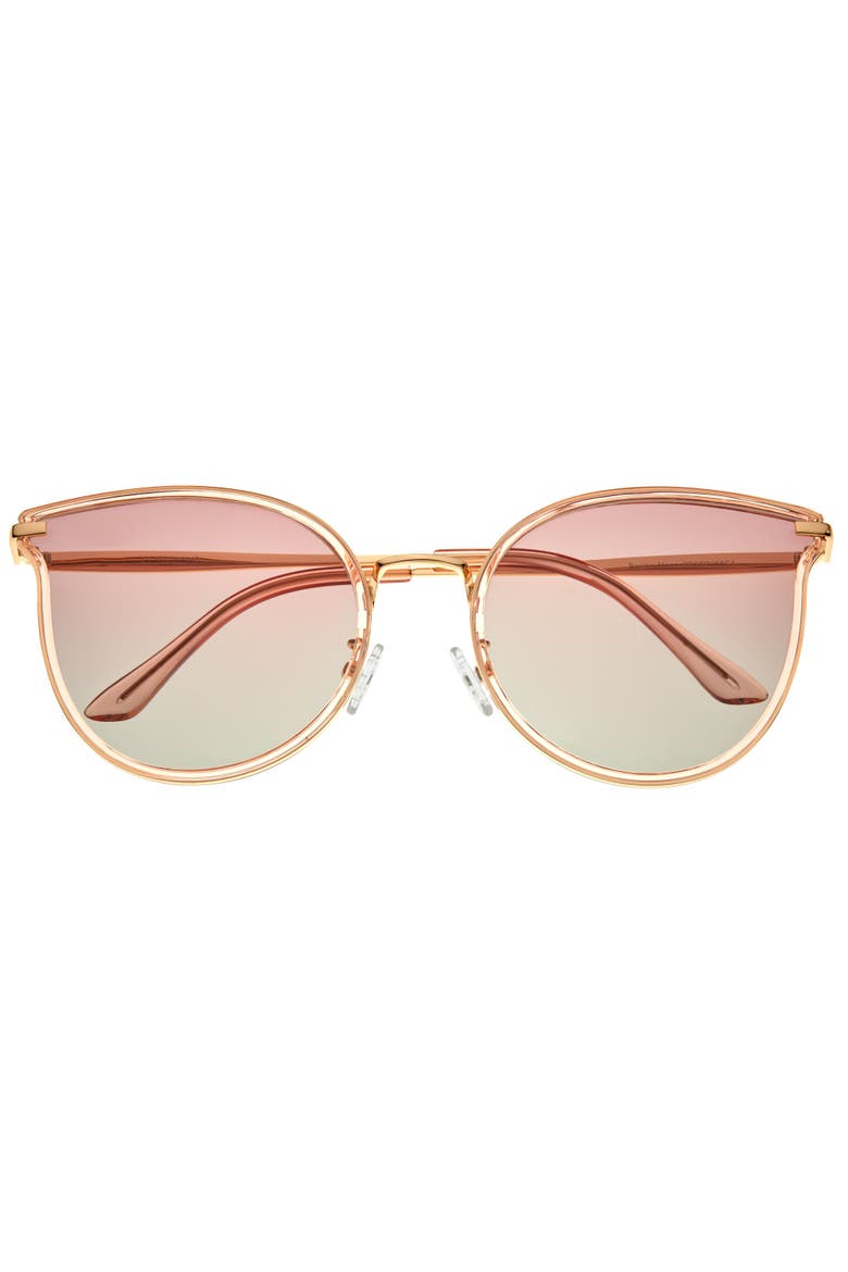 Moon Polarized Sunglasses, Alternate, color, Gold/Pink