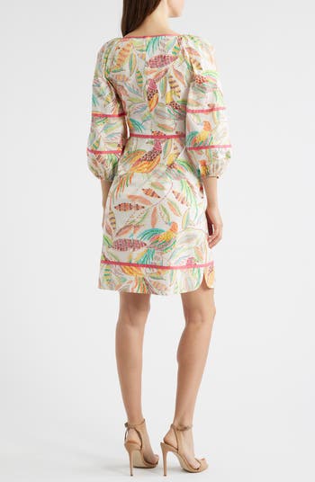 Puff Sleeve Cotton Poplin Dress