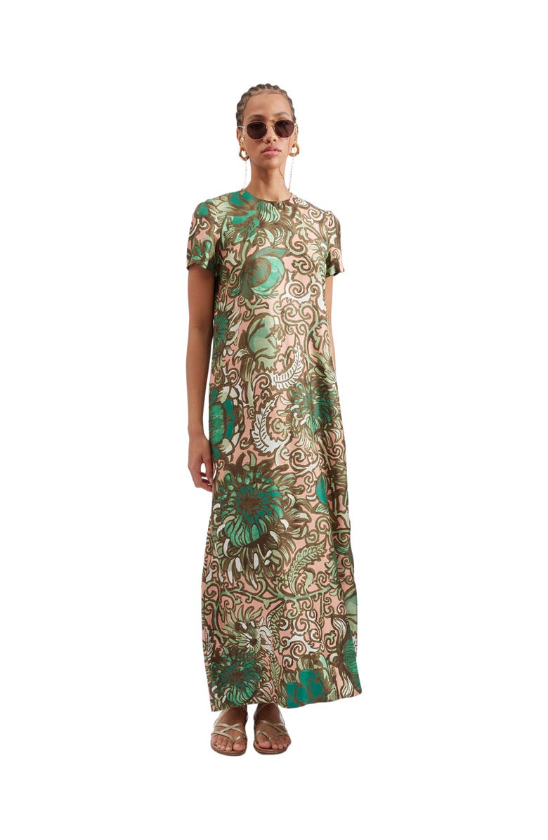 La DoubleJ Swing Dress Anemone Pink Olive, Main, color,