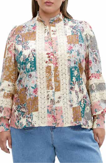 Floral Print Lace Shirt