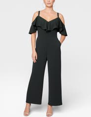 RACHEL Rachel Roy Marcella Off the Shoulder Ruffle Jumpsuit