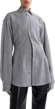AGOLDE Cinch Solene Striped Shirt