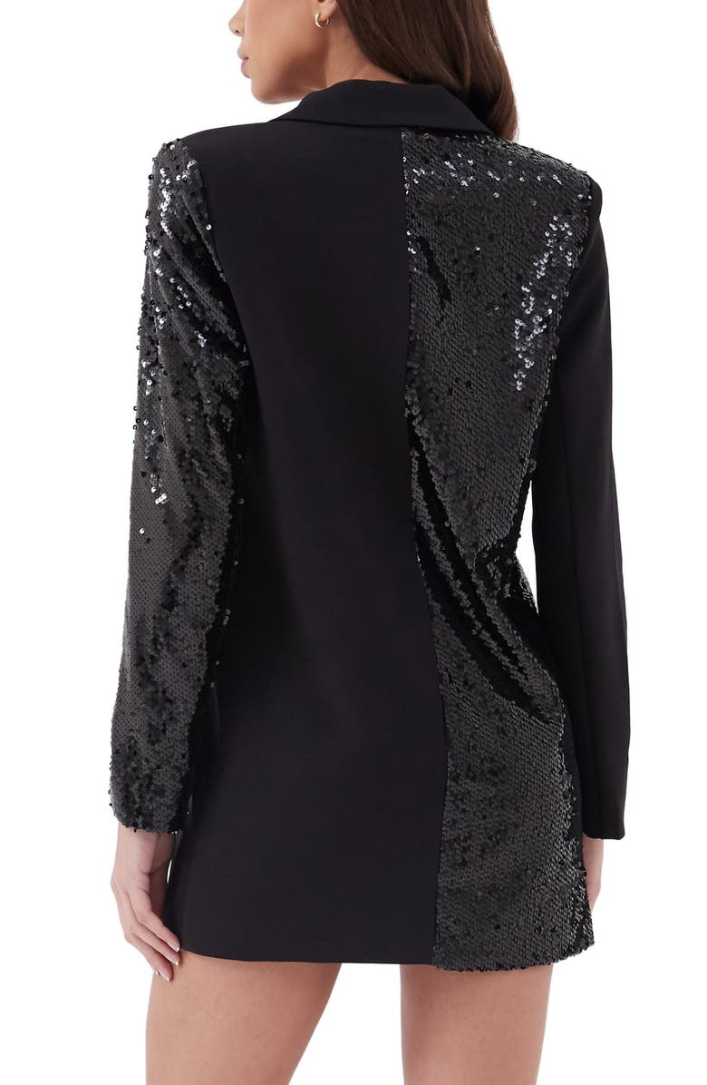 4th & Reckless Matelda Sequin Blazer Minidress, Alternate, color, 