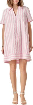 English Factory Stripe Jacquard Mini Shirtdress