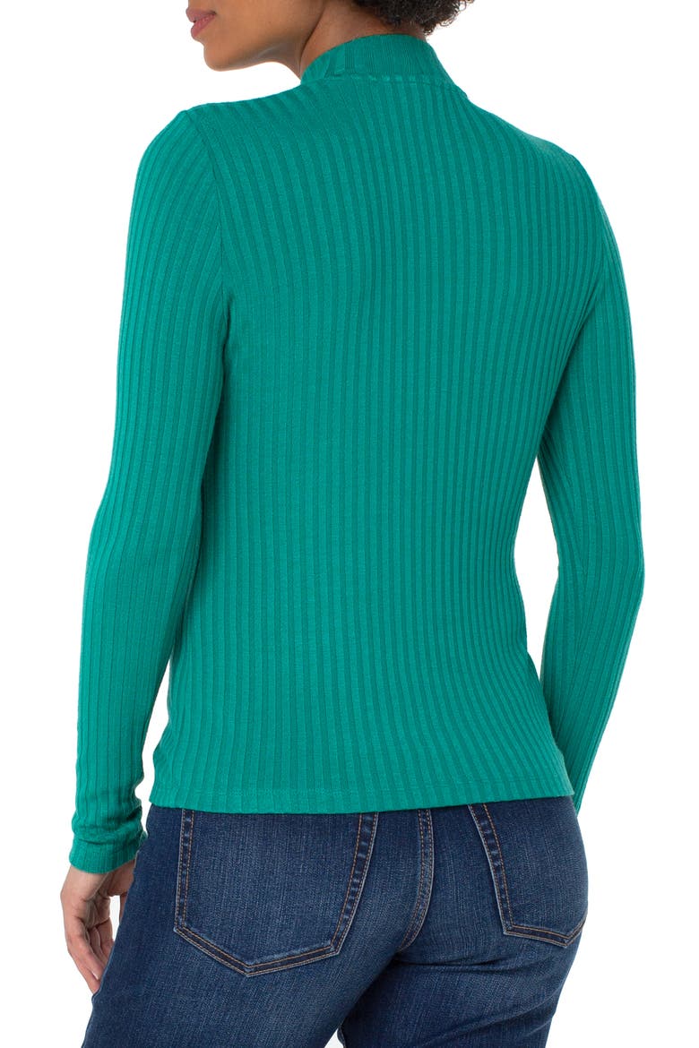 Rib Knit Top, Alternate, color, KELLY GREEN