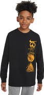 Nike Kids' Sportswear Create Long Sleeve Cotton Graphic T-Shirt