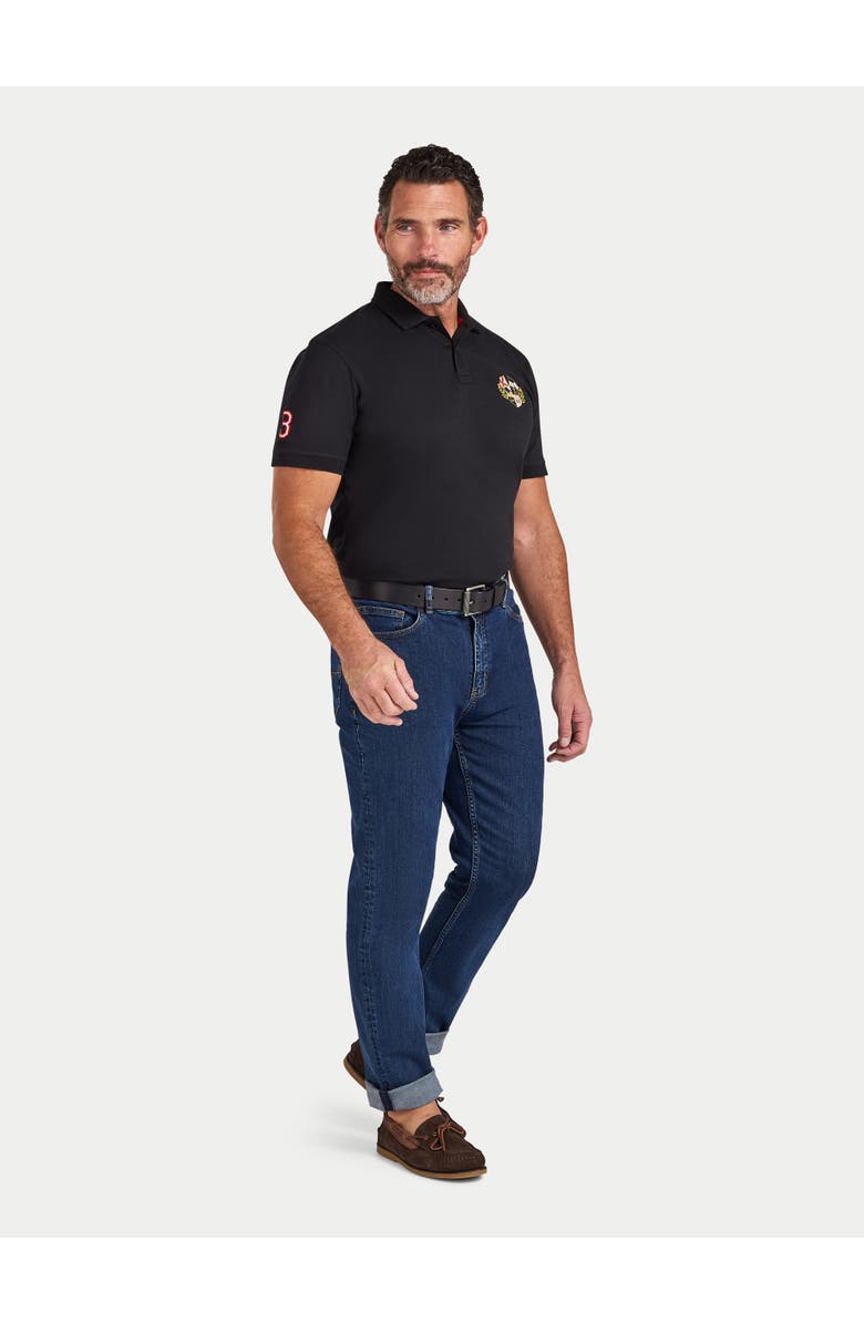 Raging Bull Crest Polo, Alternate, color, Black
