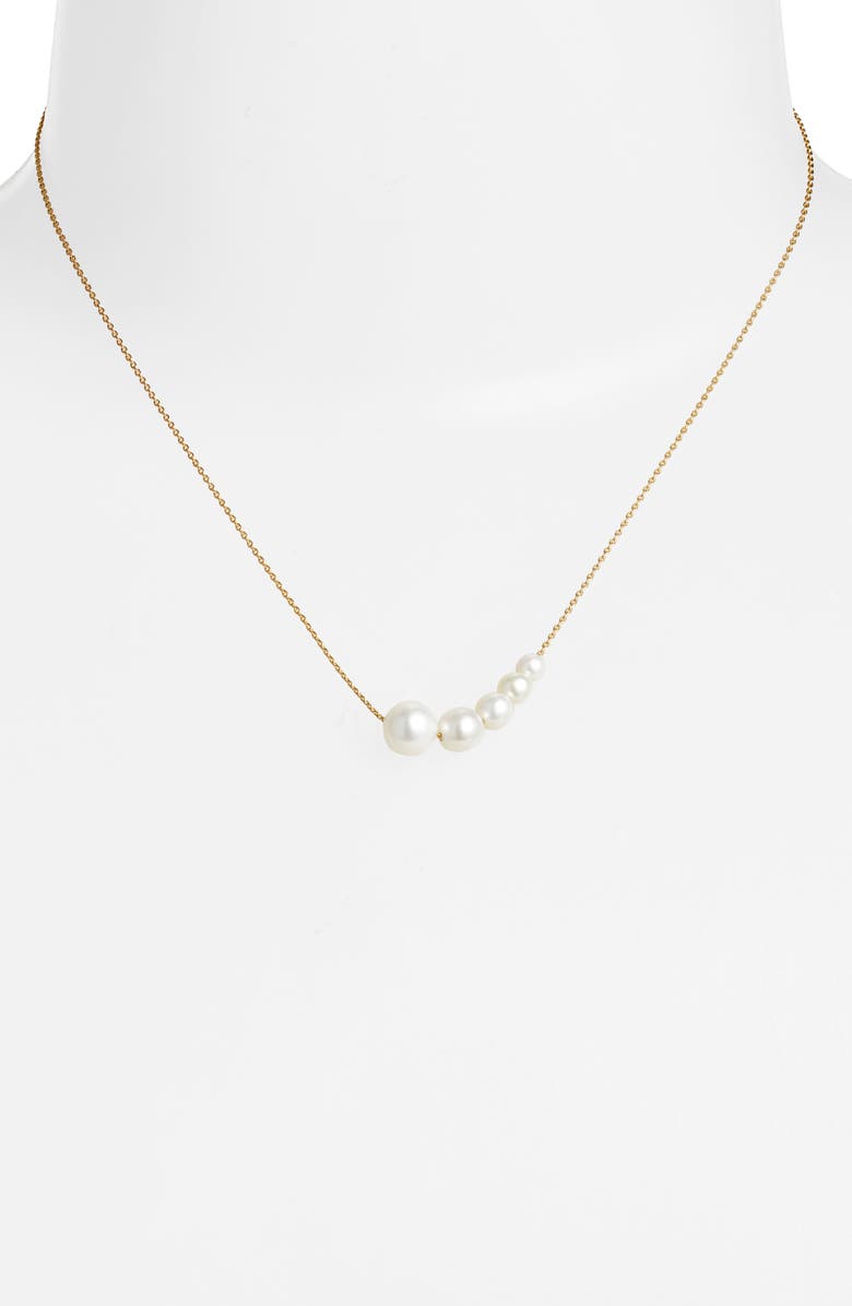 Poppy Finch Graduated Cultured Pearl Beaded Necklace, Alternate, color, 