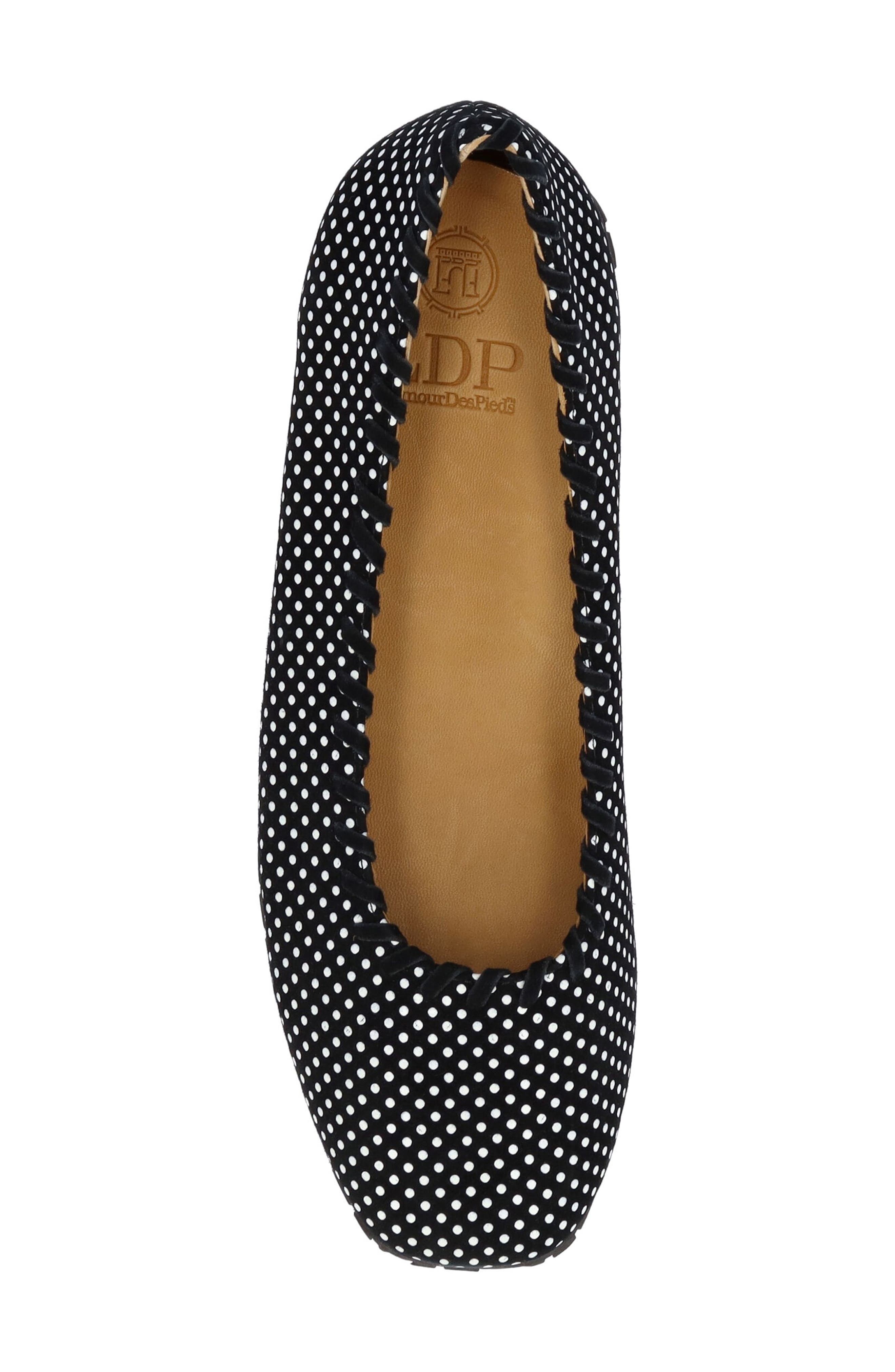 L'Amour des Pieds Tiffanie Flat, Alternate, color, Black/ White