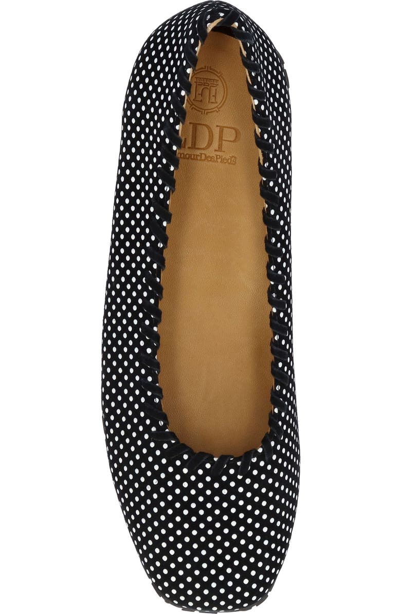 L'Amour des Pieds Tiffanie Flat, Alternate, color, Black/ White