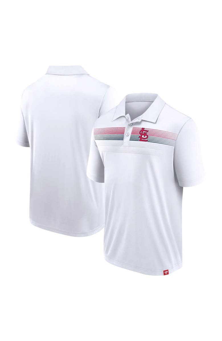 FANATICS Men's Fanatics Branded White St. Louis Cardinals Victory For Us Interlock Polo, Main, color, 