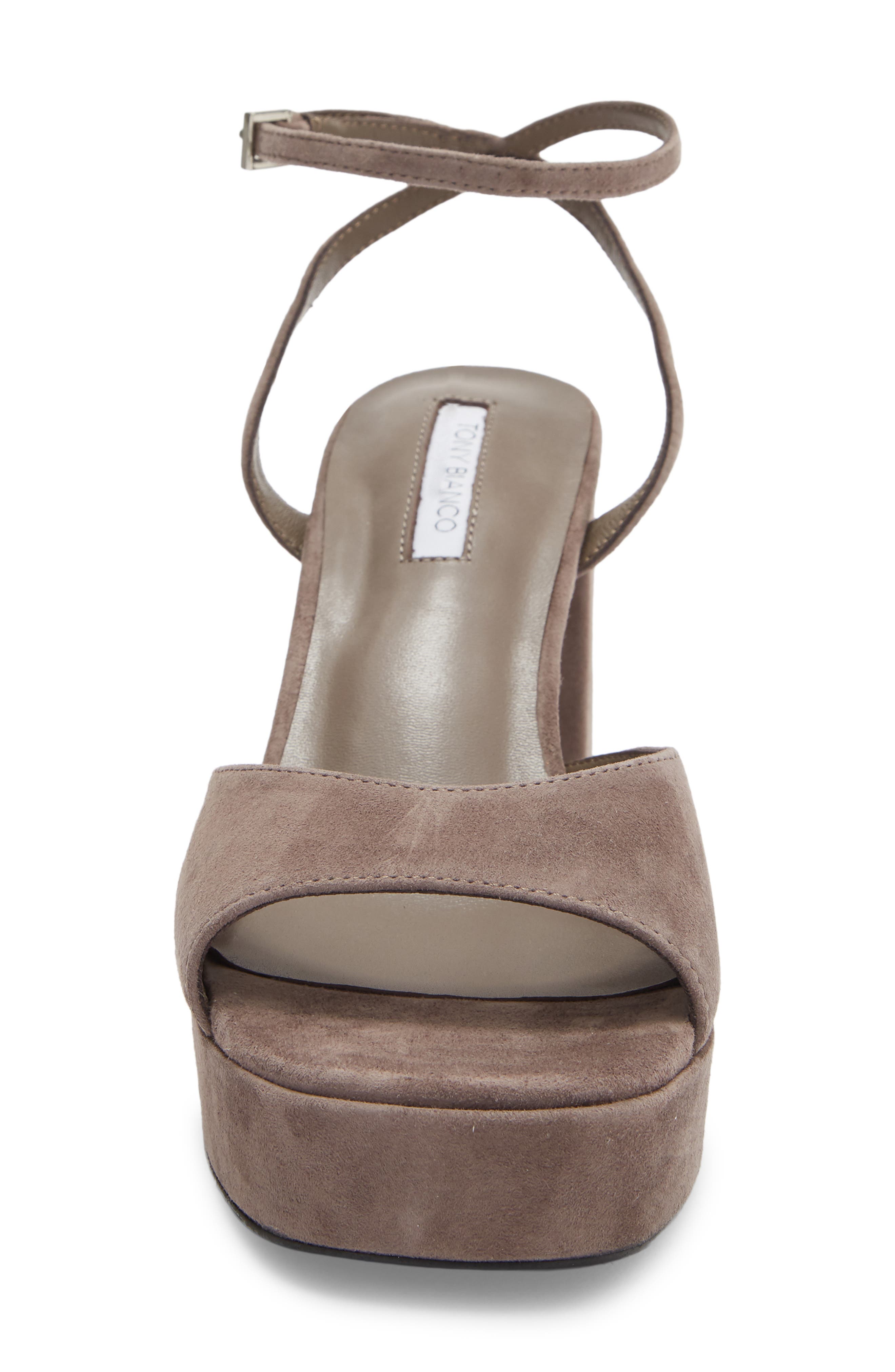 Tony Bianco Freya Ankle Strap Slide Sandals, Alternate, color, Ashen Suede