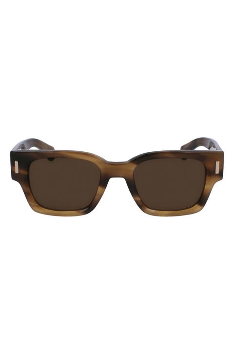 Rivets 52mm Square Sunglasses
