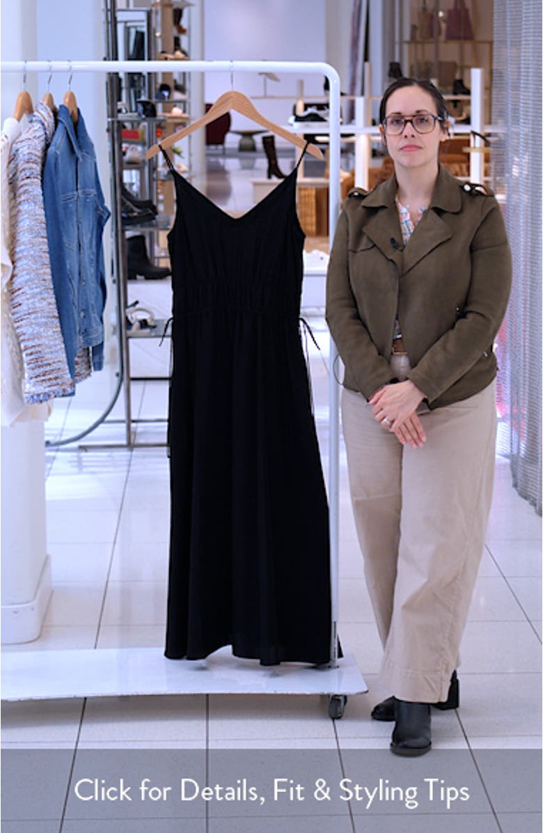 Smocked Sleeveless Midi Dress, sales video thumbnail