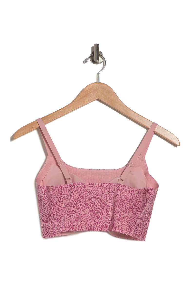 Ultimate Ultra Light Smooth Tech Bralette, Alternate, color, PINK FEATHER ETCH PRINT