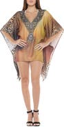 RANEES Patterned Cover-Up Top