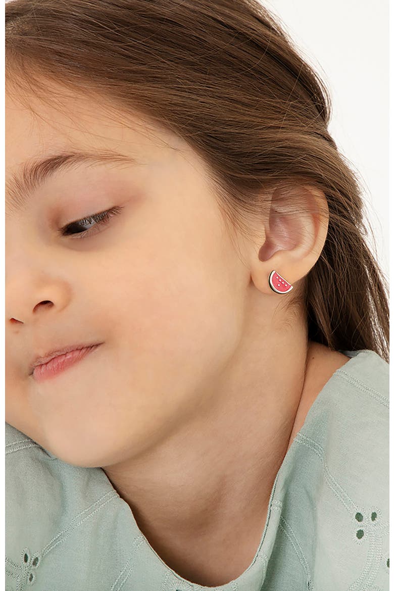 Yummy Watermelon Earrings, Alternate, color, Pink