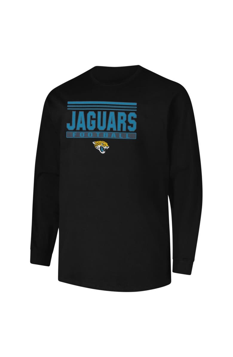 PROFILE Men's Profile  Black Jacksonville Jaguars Big & Tall Pop Long Sleeve T-Shirt, Alternate, color, Black