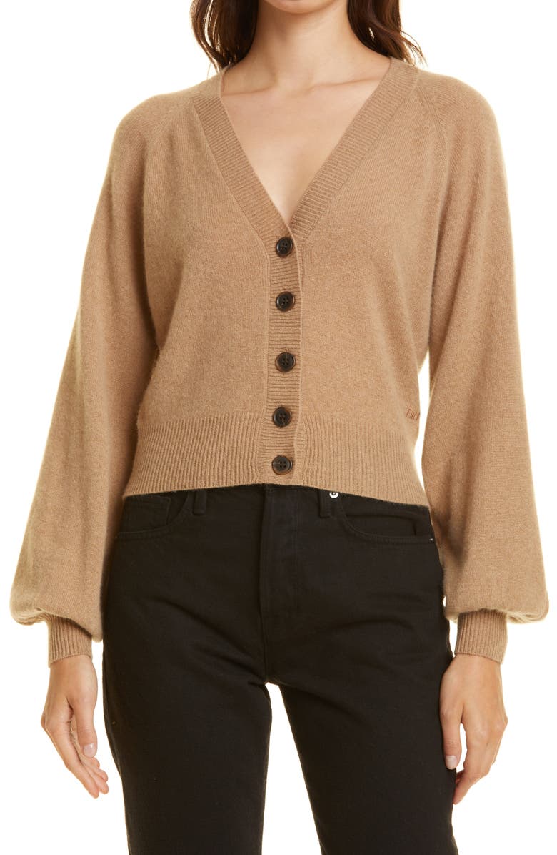 FRAME Linked Cashmere Cardigan, Main, color, Cafe Au Lait