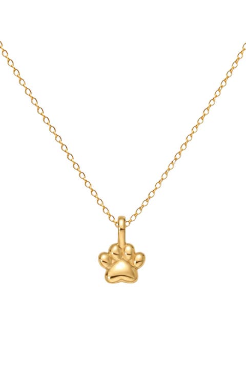 Paw Print Charm Necklace