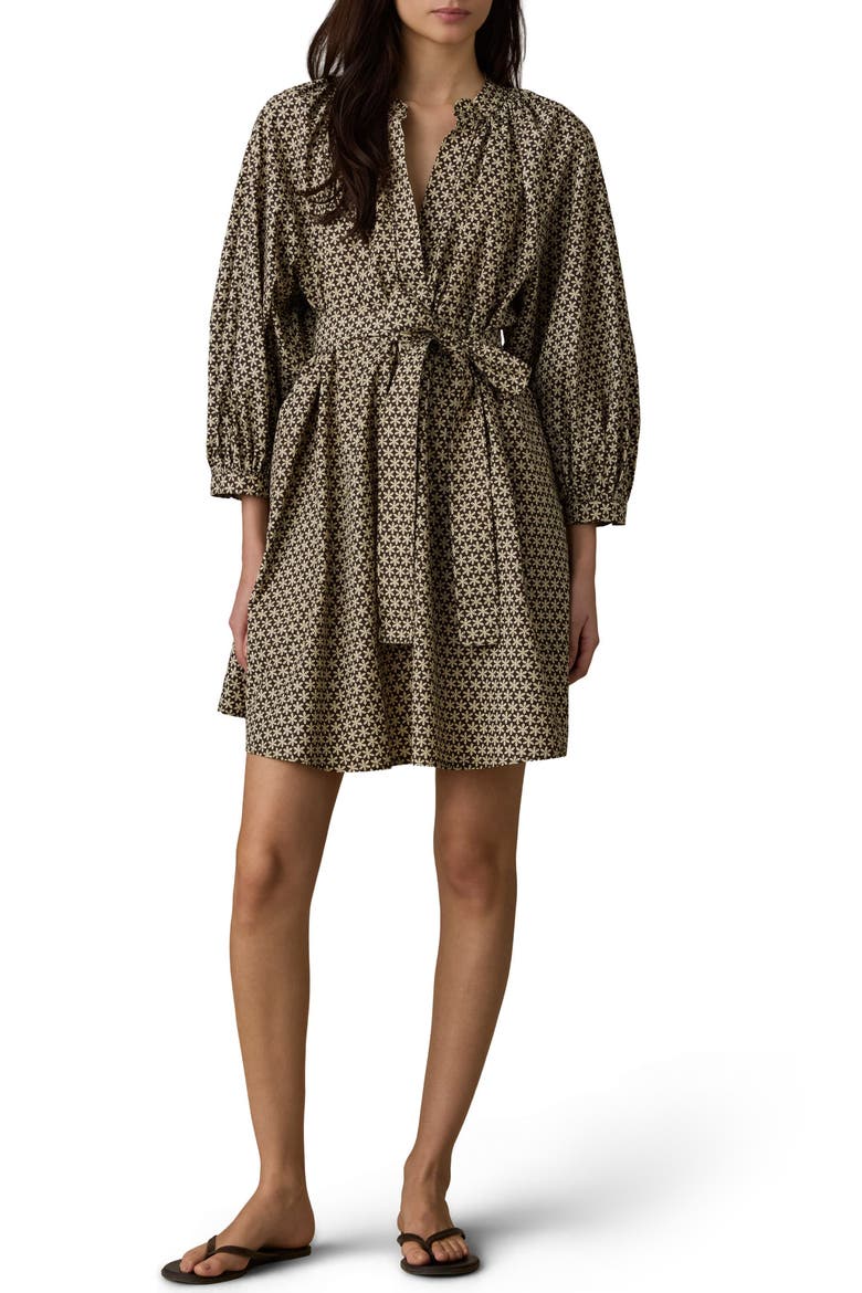 Kaia Coastal Organic Cotton Poplin Minidress, Main, color, BLOOM TRAIL FLORAL