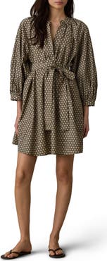 Faherty Kaia Coastal Organic Cotton Poplin Minidress