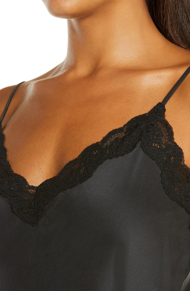 Papinelle Pure Silk Chemise, Alternate, color, Black