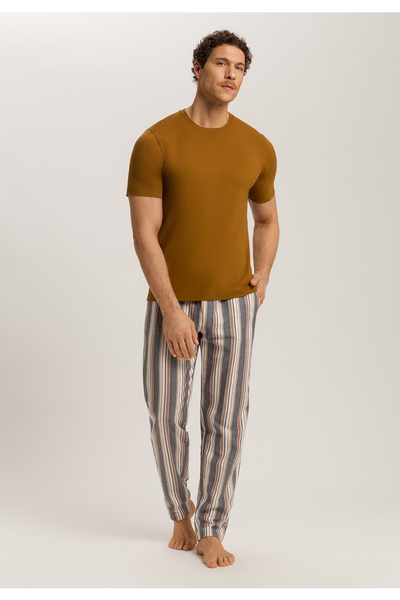 Cozy Comfort 100% Woven Cotton Flannel Pants, Alternate, color, Redwood Stripe