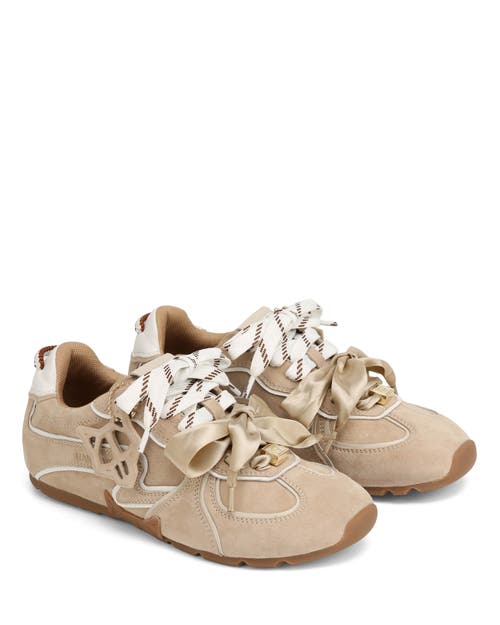 Naked Wolfe Adored Suede Sneaker In Brown