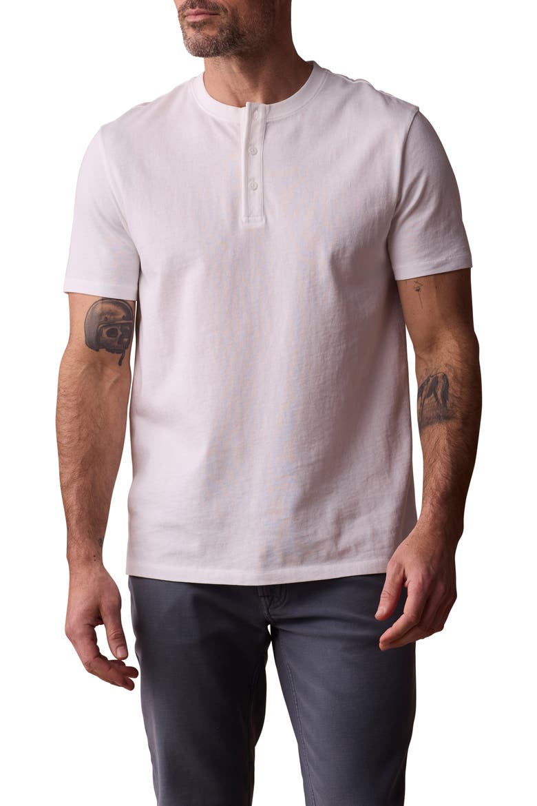 Henley T-Shirt, Main, color, WHITE
