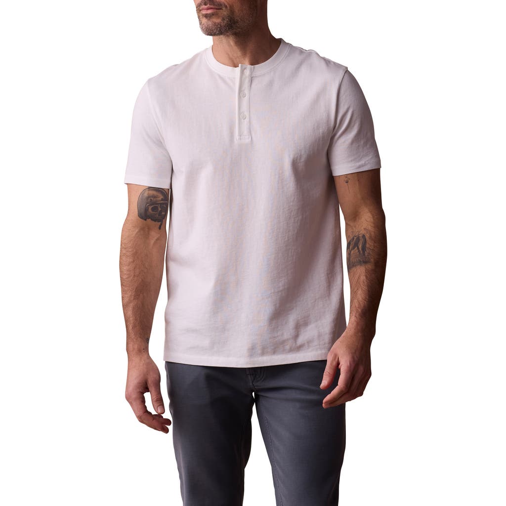 The Normal Brand Henley T-shirt In White