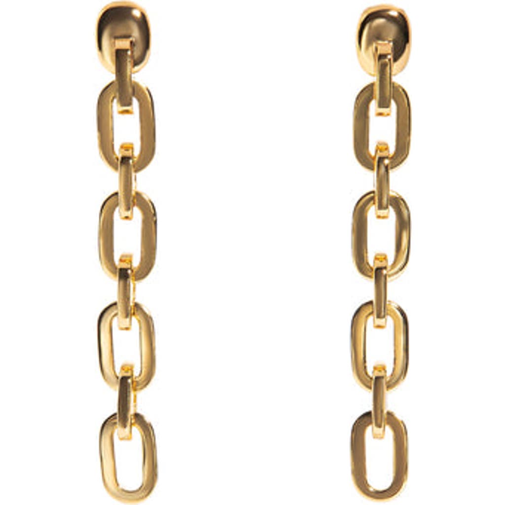Zarux Modern Day Drop Earrings In Gold
