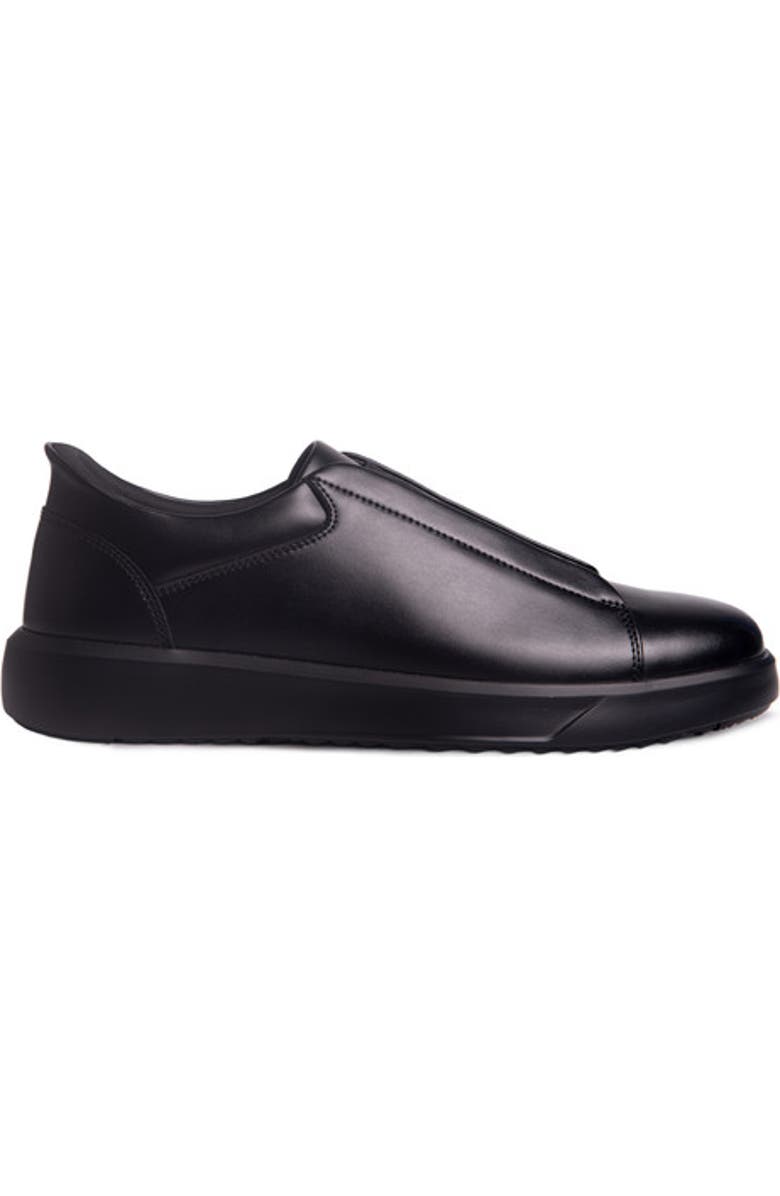 Marc Joseph New York Allen Street Hands Free Technology Lightweight Leather Sneaker, Alternate, color, Black Napa Leather/Black Sole