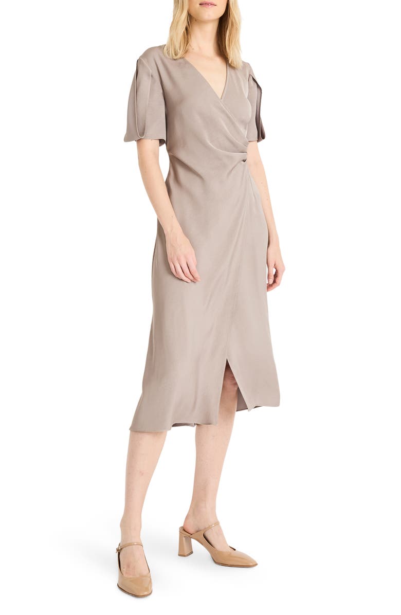 Luxely Pleated High-Low Dress, Alternate, color,