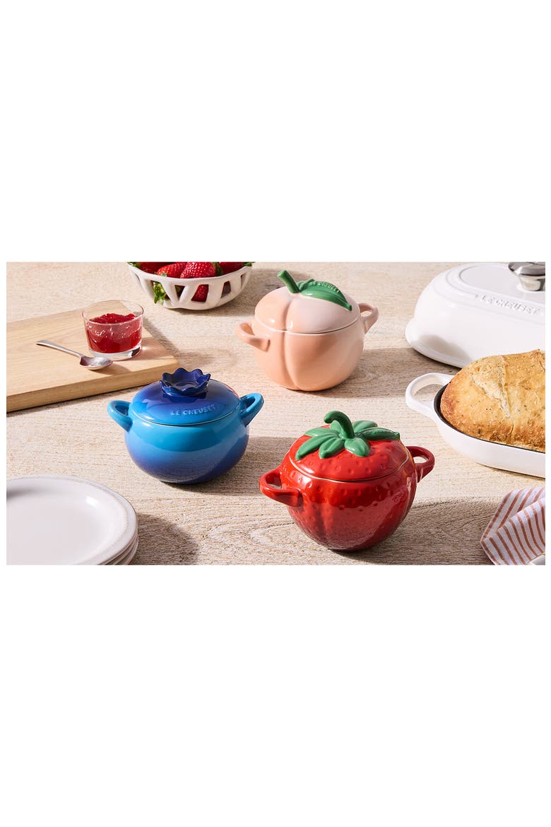 Peach Stoneware Mini Cocotte, Alternate, color, PECHE
