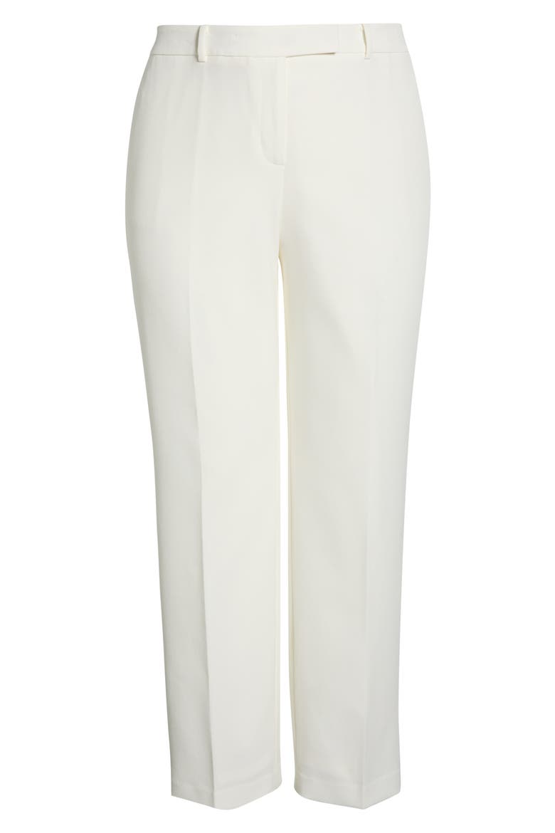 Flat Front Straight Leg Pants, Alternate, color, VANILLA ICE