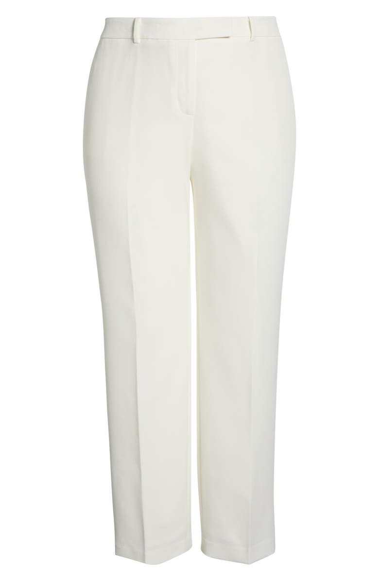 KASPER Flat Front Straight Leg Pants, Alternate, color, Vanilla Ice
