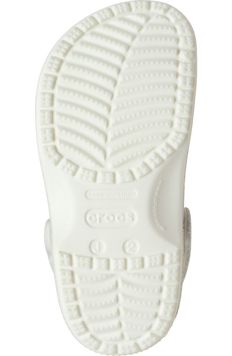 CROCS Kids Classic Crackle Glow in the Dark Clog, Alternate, color, Moon Crackle