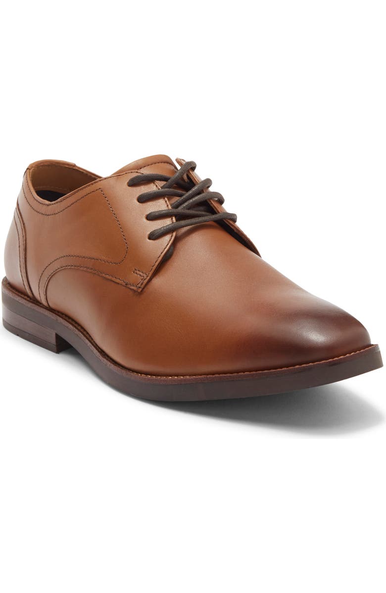 Johnston & Murphy Borland Plain Toe Derby, Main, color, Tan