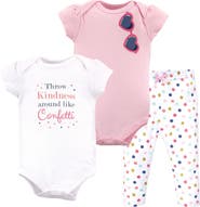 Little Treasure Soft Cotton Two-Piece Outfit Bodysuit & Pants