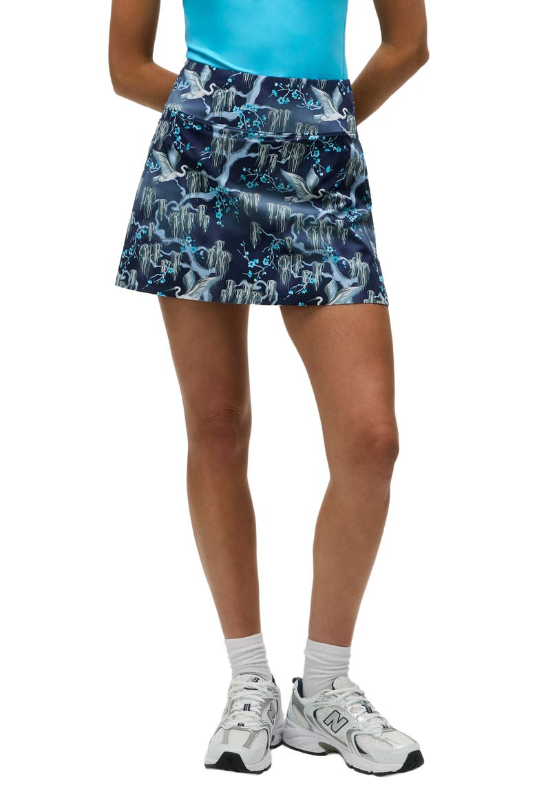 Shadow Flight Performance Miniskirt, Main, color, MALTESE BLUE