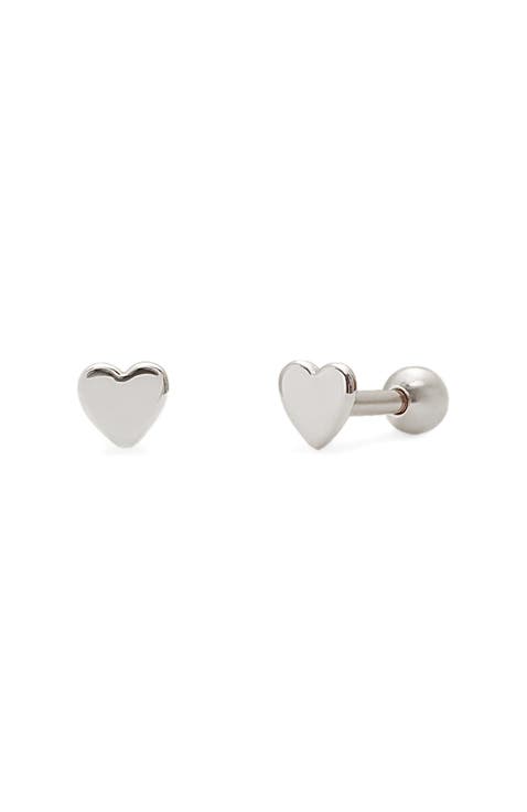 Heart Stud Earrings