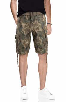 XRAY Belted Twill Piping Camo Shorts