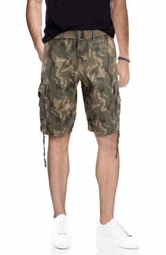 XRAY Belted Twill Piping Camo Shorts