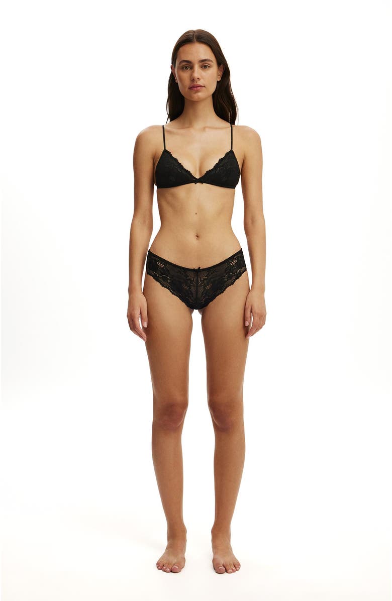 COTTON ON BODY Women's Lace Tiny Triangle Bralette, Alternate, color,