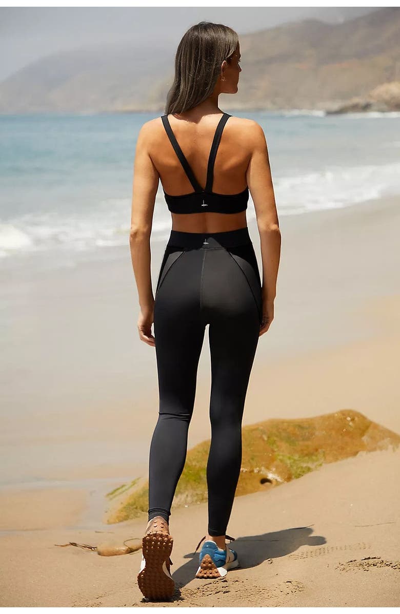 Lezat Reagan Organic Cotton Legging, Alternate, color, Dark Heather Gray