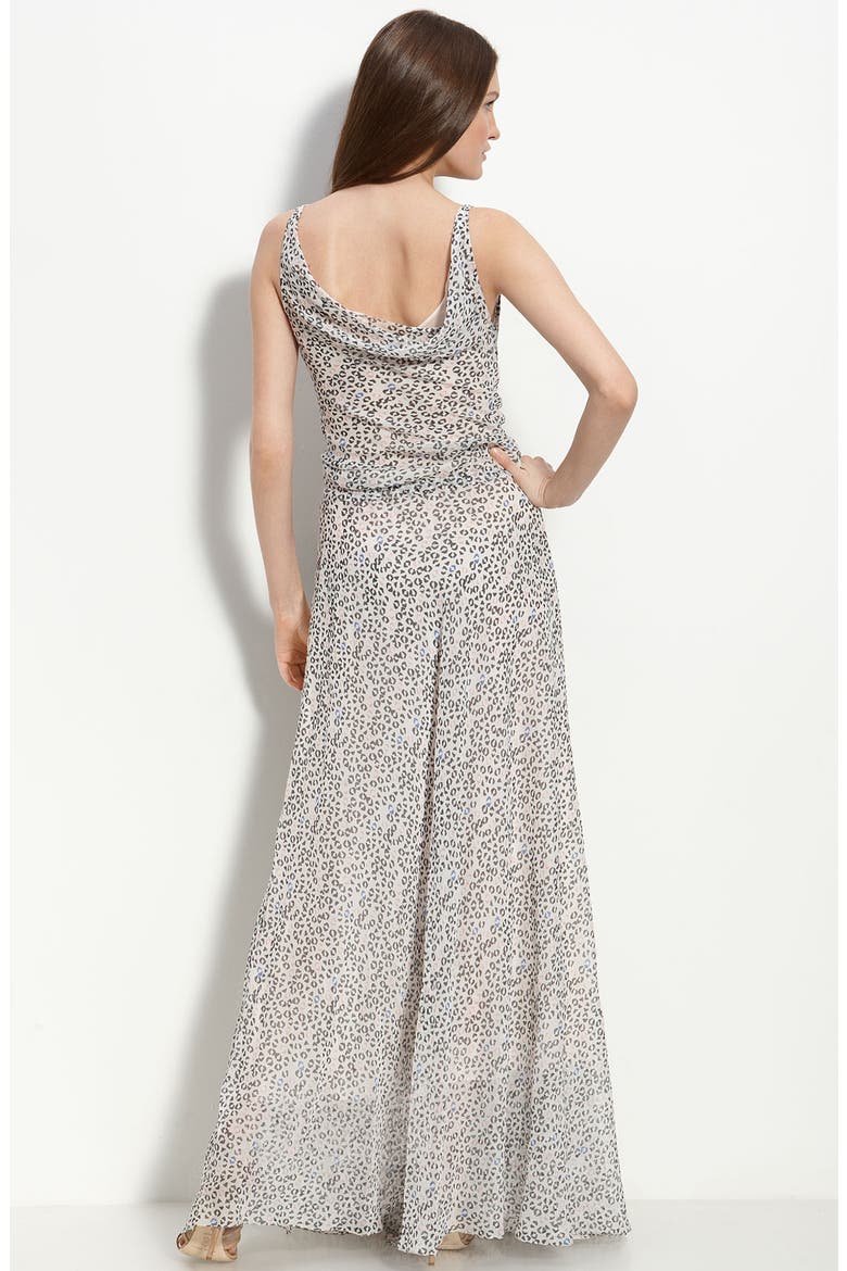 'Tadd' Silk Maxi Dress, Alternate, color, MEMPHIS LEOPARD WHITE